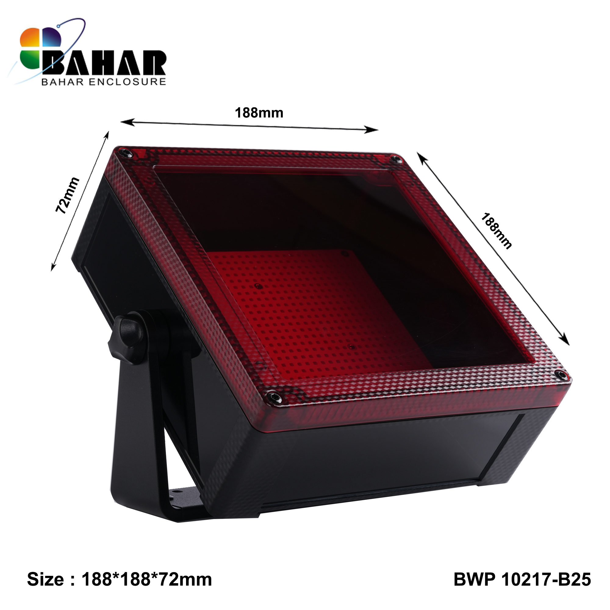 BWP 10217-B (IP68 Waterproof ABS Enclosure, Dustproof Junction Box, Outdoor Electronic Housing)