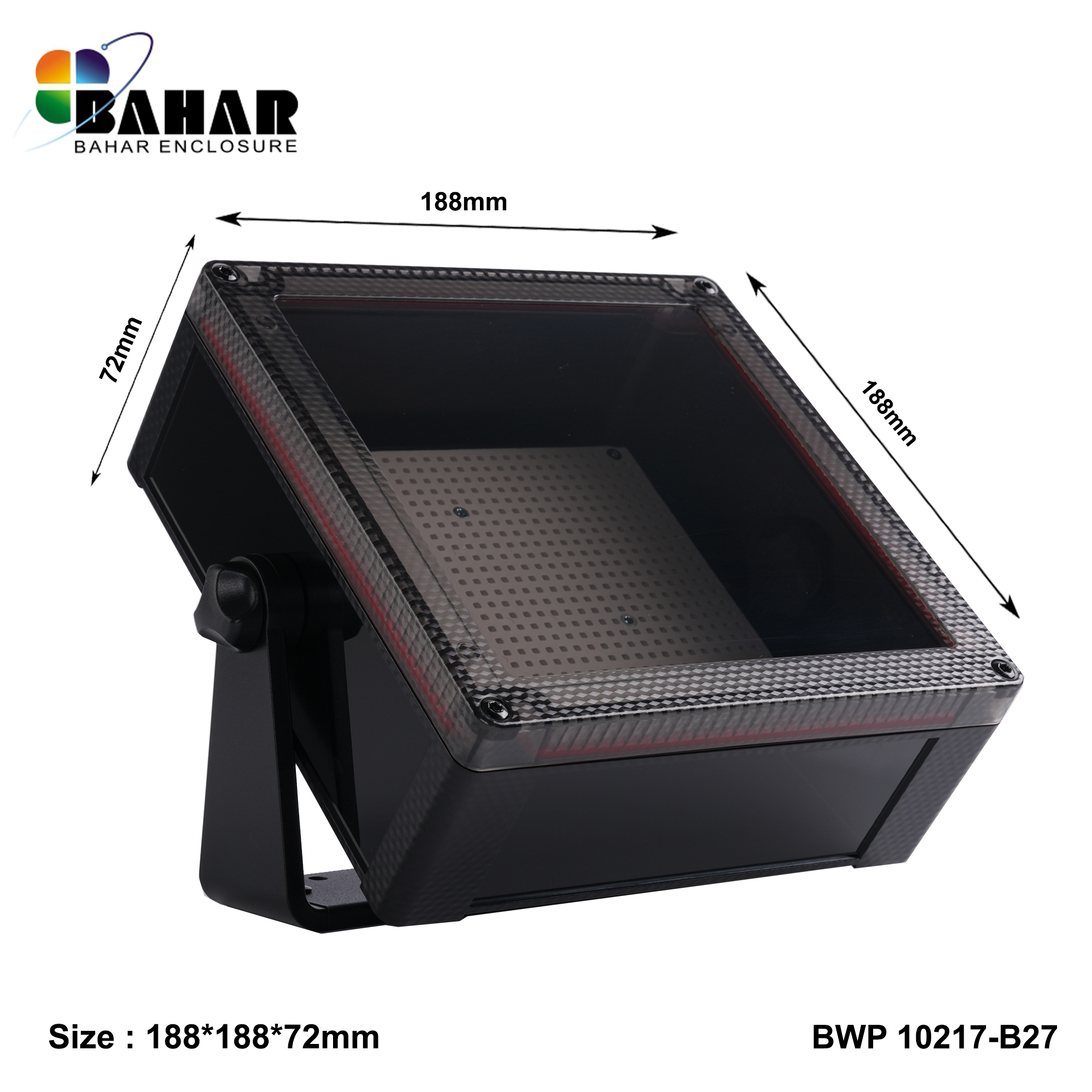 BWP 10217-B (IP68 Waterproof ABS Enclosure, Dustproof Junction Box, Outdoor Electronic Housing)