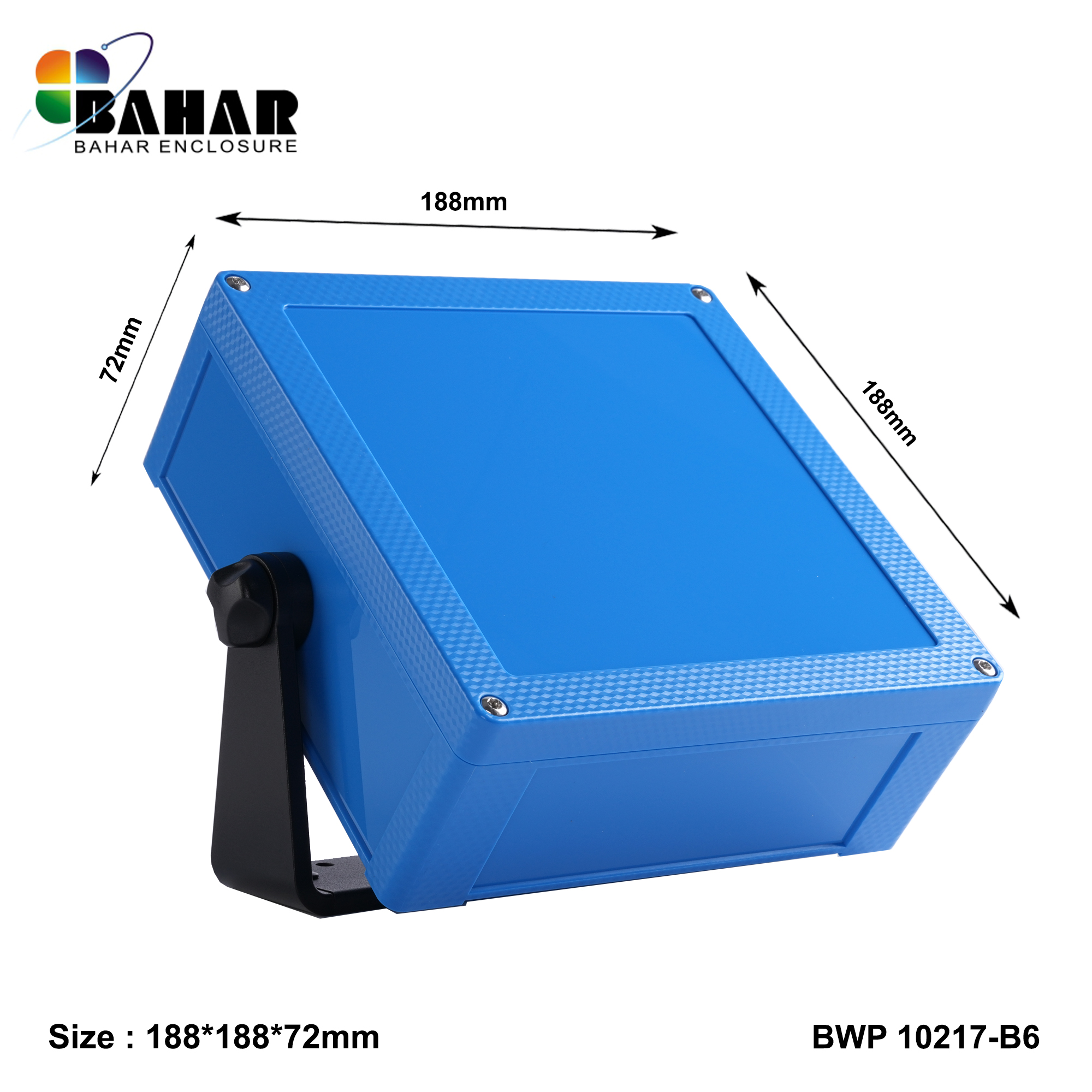 BWP 10217-B (IP68 Waterproof ABS Enclosure, Dustproof Junction Box, Outdoor Electronic Housing)