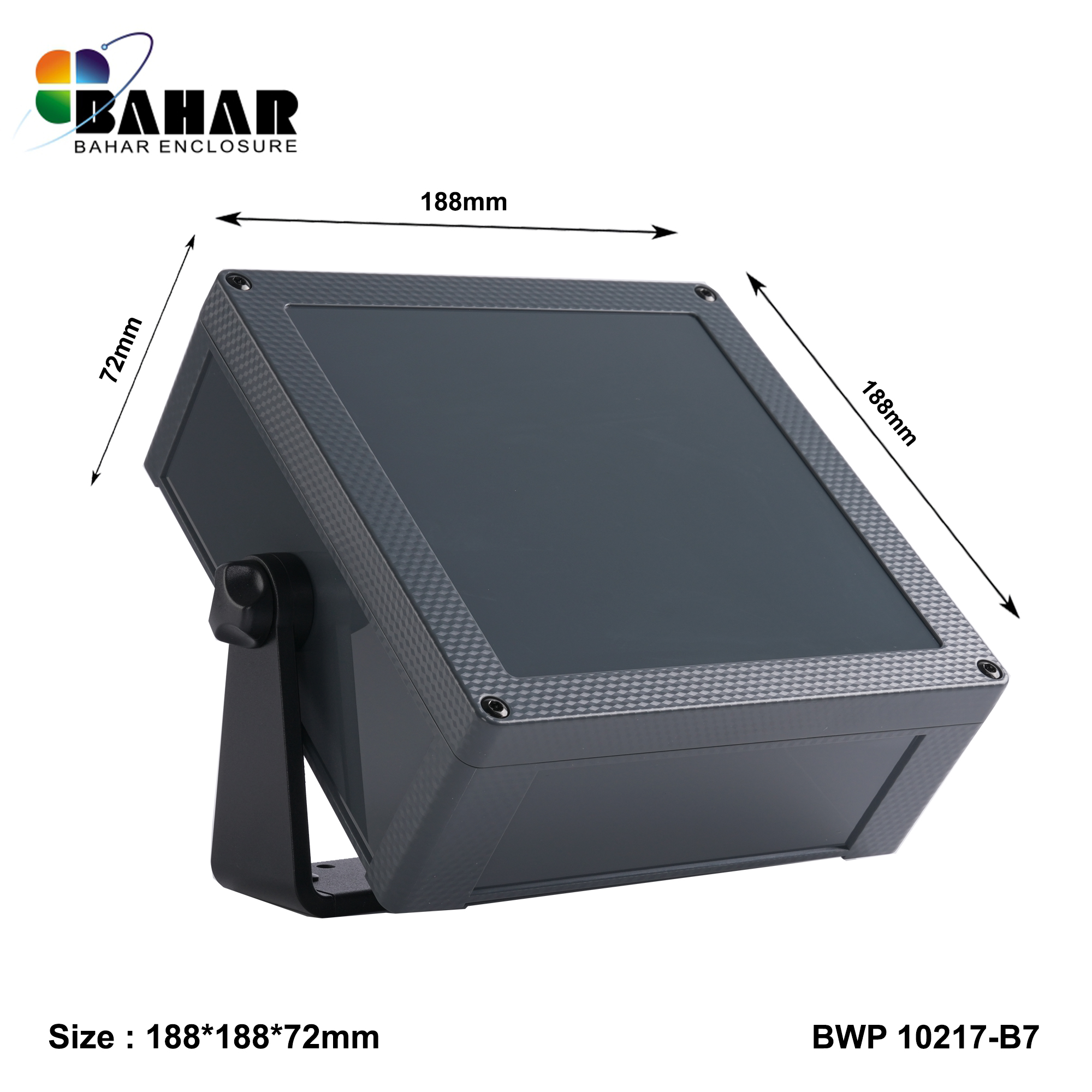 BWP 10217-B (IP68 Waterproof ABS Enclosure, Dustproof Junction Box, Outdoor Electronic Housing)