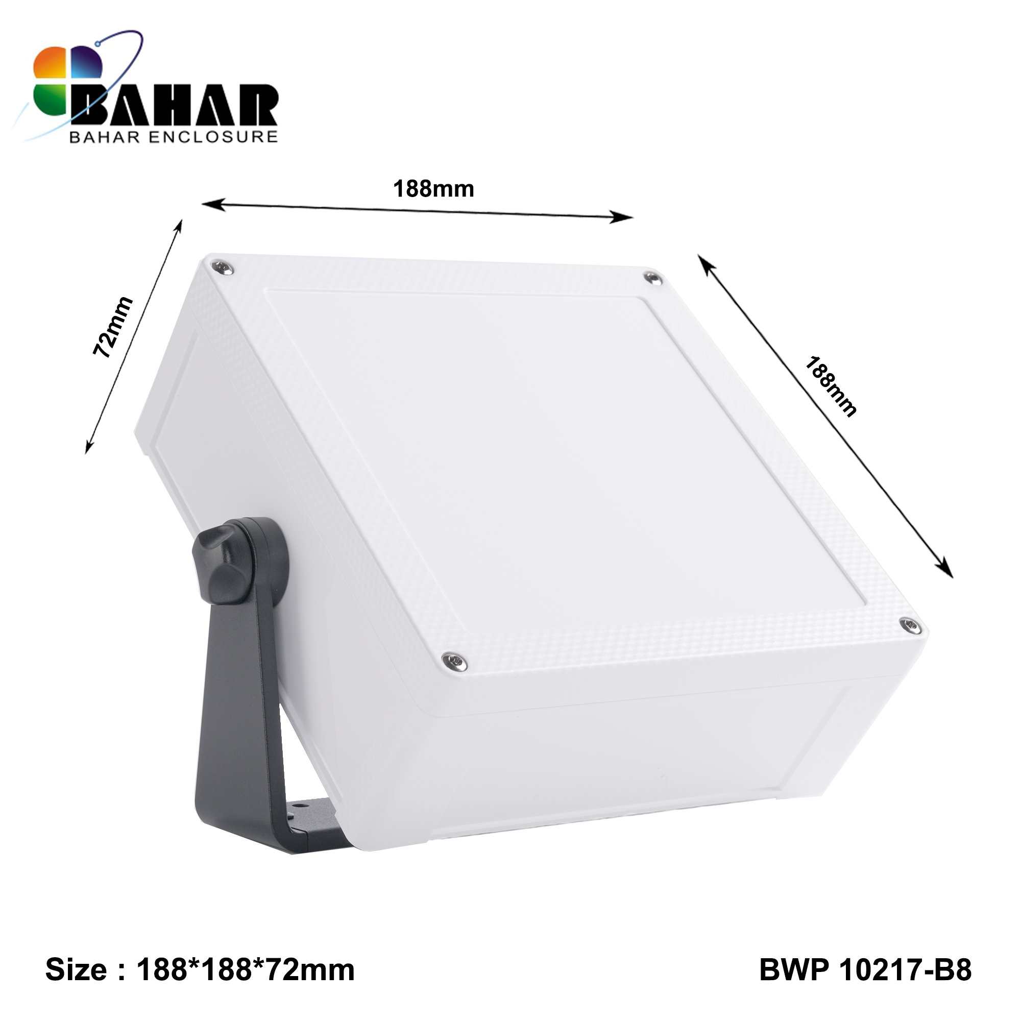 BWP 10217-B (IP68 Waterproof ABS Enclosure, Dustproof Junction Box, Outdoor Electronic Housing)
