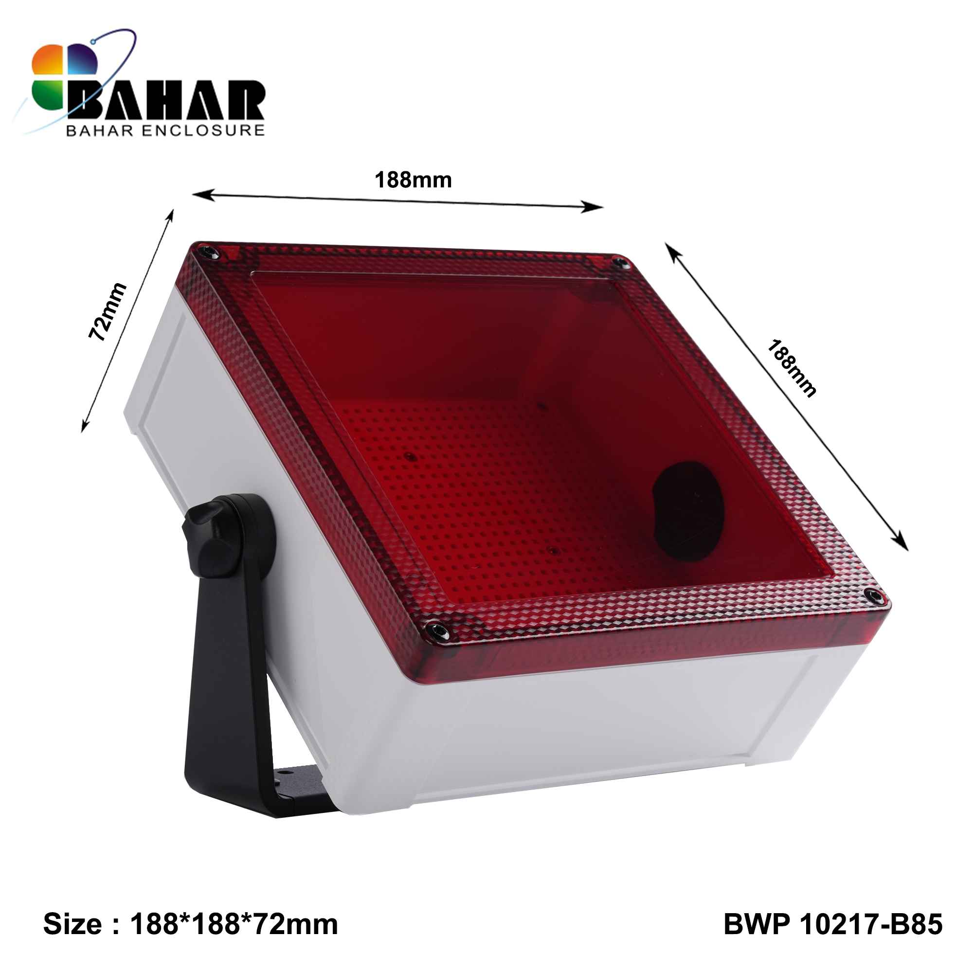 BWP 10217-B (IP68 Waterproof ABS Enclosure, Dustproof Junction Box, Outdoor Electronic Housing)