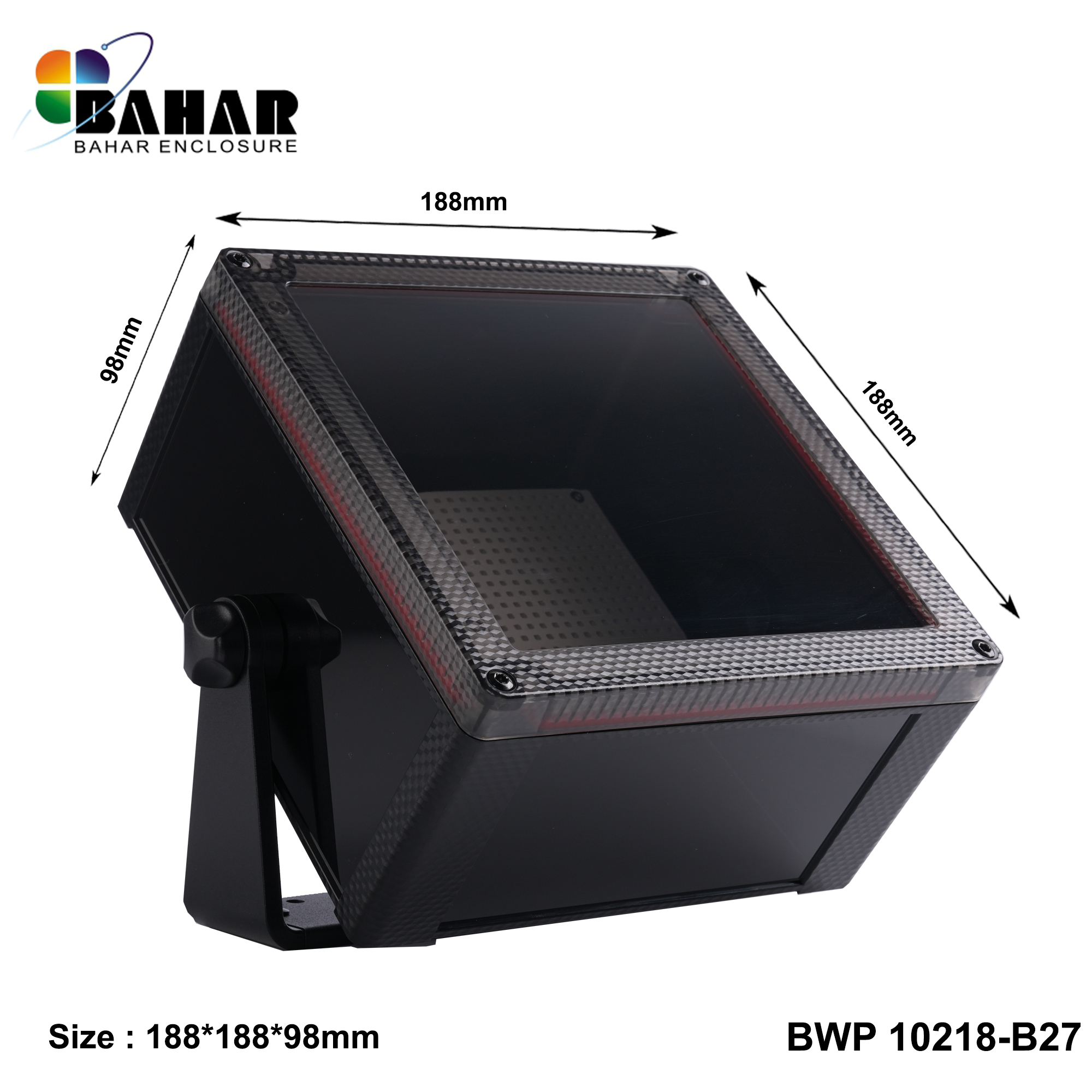 BWP 10218-B (IP68 Waterproof ABS Enclosure, Dustproof Junction Box, Outdoor Electronic Housing)