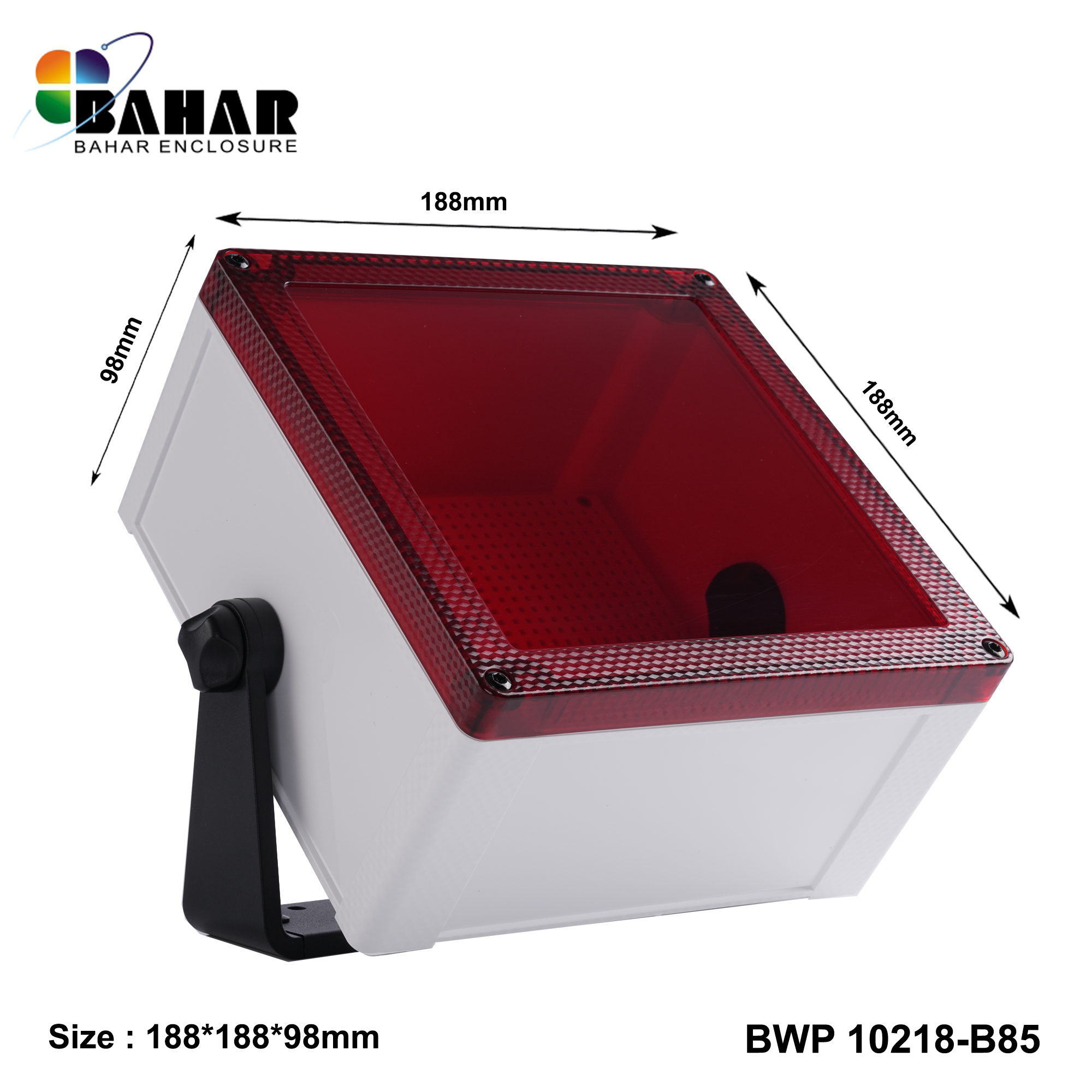 BWP 10218-B (IP68 Waterproof ABS Enclosure, Dustproof Junction Box, Outdoor Electronic Housing)