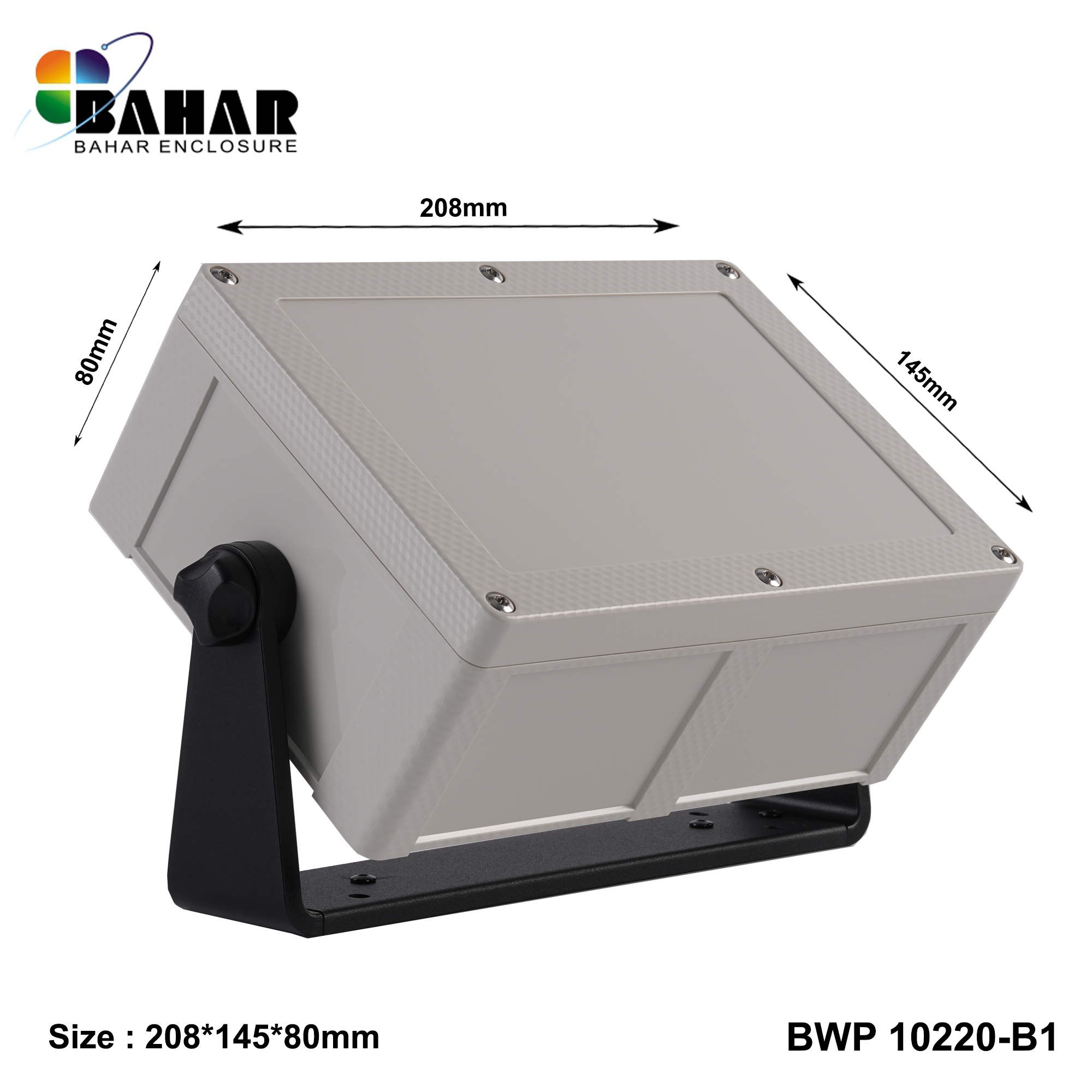 BWP 10220-B (IP68 Waterproof ABS Enclosure, Dustproof Junction Box, Outdoor Electronic Housing)