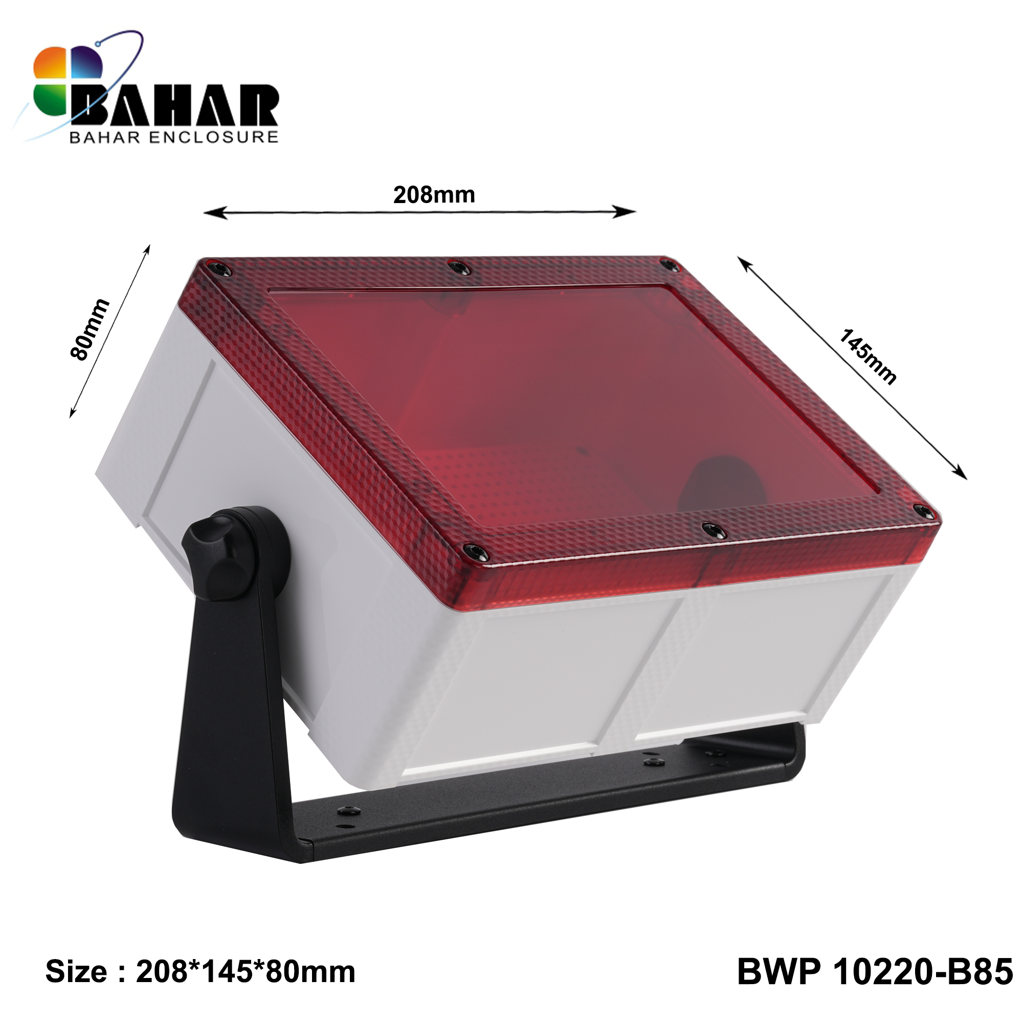 BWP 10220-B (IP68 Waterproof ABS Enclosure, Dustproof Junction Box, Outdoor Electronic Housing)