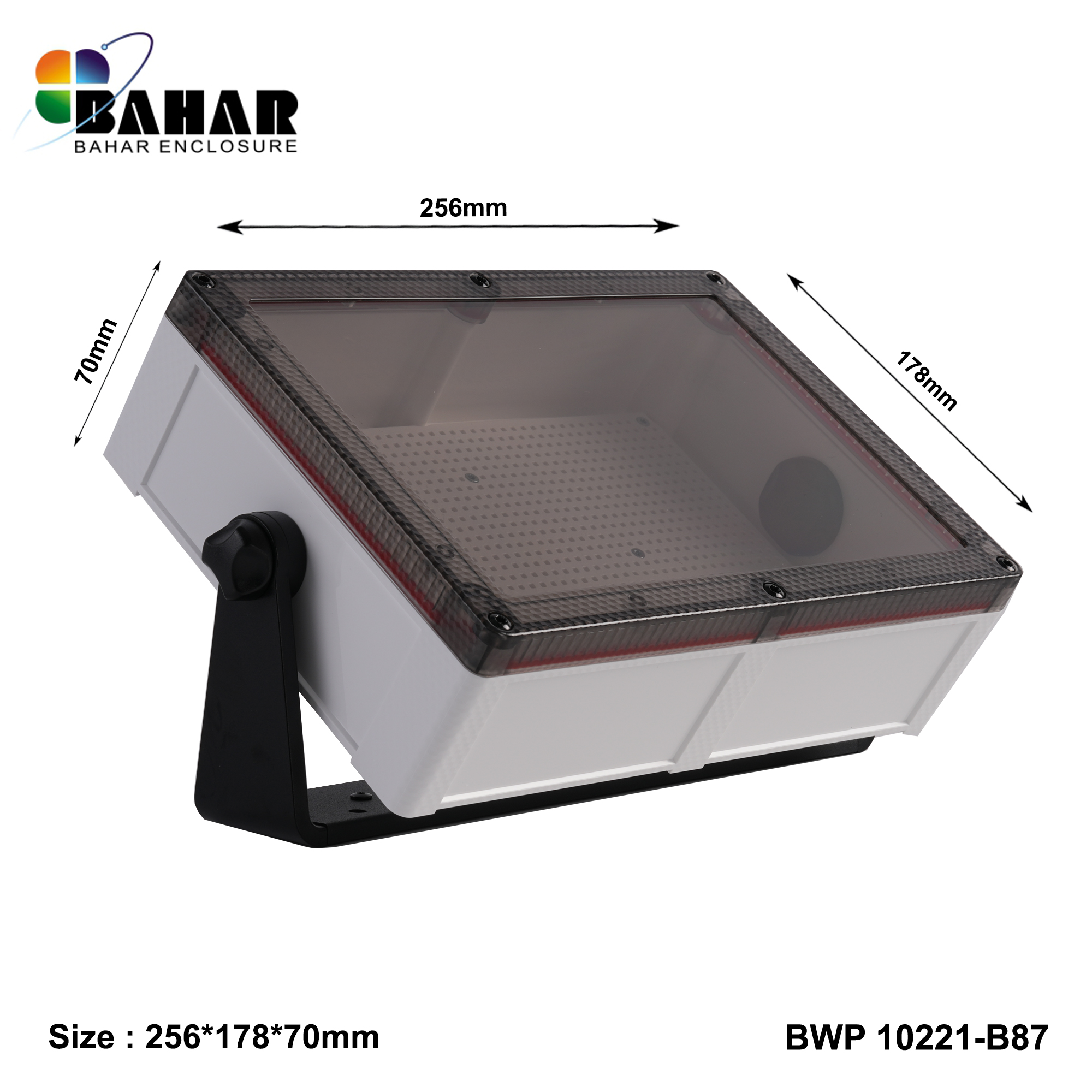BWP 10221-B (IP68 Waterproof ABS Enclosure, Dustproof Junction Box, Outdoor Electronic Housing)